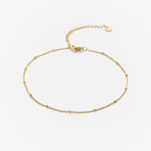 Enkelband balletjes goud