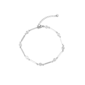 Enkelband blockchain zilver