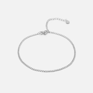 Enkelband cuban 2mm zilver