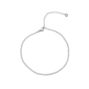 Enkelband cuban 2mm zilver