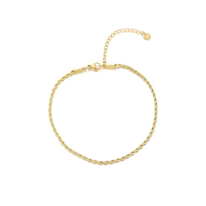 Enkelband gedraaid 2mm goud