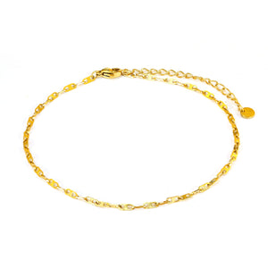 Enkelband haakse schakel goud