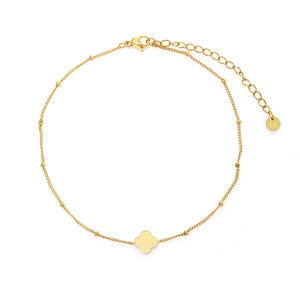 Enkelband klaver goud