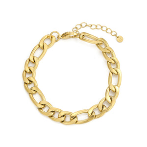 Figaro armband 10mm Goud