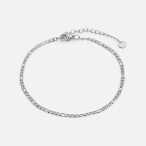 Figaro armband 2mm Zilver