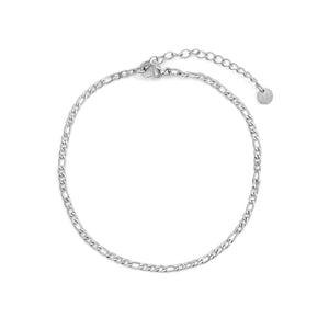 Figaro armband 2mm Zilver