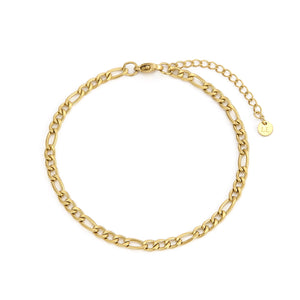 Figaro armband 4mm Goud