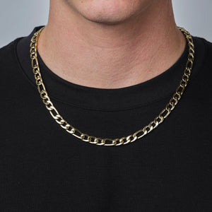 Figaro ketting 8mm Goud