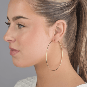 Grote hoops oorbellen goud