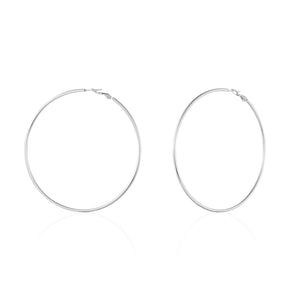 Grote hoops oorbellen zilver
