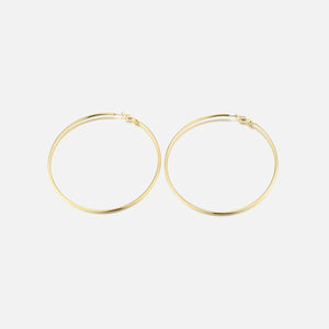 Hoops oorbellen 6cm goud