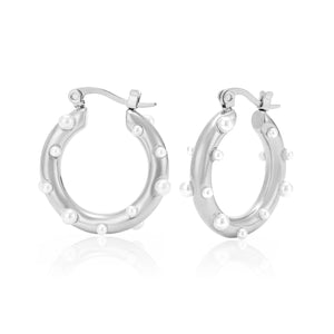 Hoops parels zilver