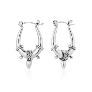 Ibiza sun hoops zilver