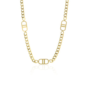 Ketting double D goud