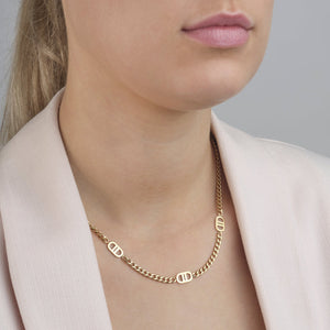Ketting double D goud