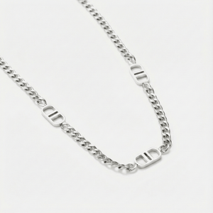 Ketting double D zilver
