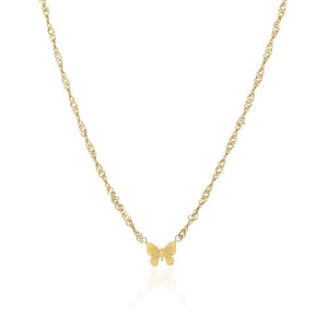 Ketting vlinder goud