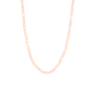 Kralen ketting roze zilver
