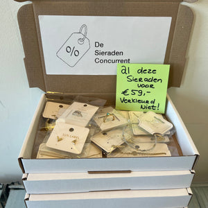 Mysterie doos 10 items voor slechts €59,- Goud