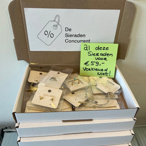 Mysterie doos 10 items voor slechts €59,- Goud