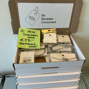 Mysterie doos 10 items voor slechts €59,- Zilver