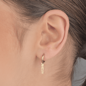 Oorbellen amour goud