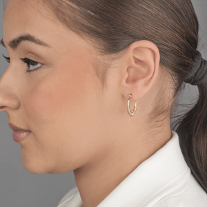 Oorbellen Bali knoop goud