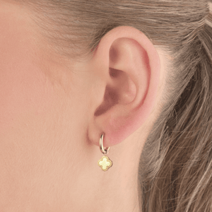 Oorbellen klaver goud