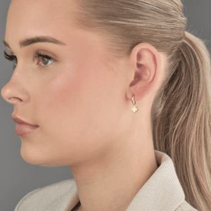 Oorbellen klaver goud