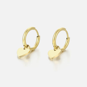 Oorbellen kleine hart goud