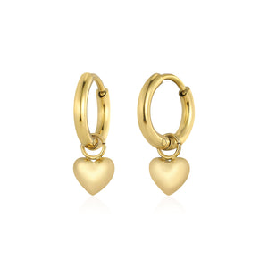 Oorbellen kleine hartje goud
