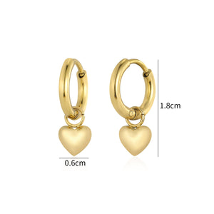 Oorbellen kleine hartje goud