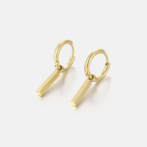 Oorbellen staafje goud