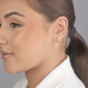 Oorbellen staafje goud