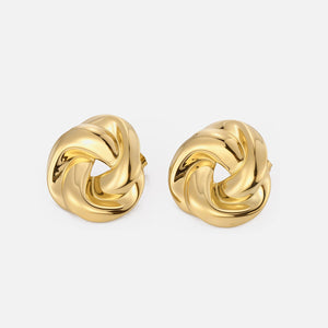 Oorstekers vlecht knoop goud