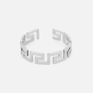 Patronen ring zilver