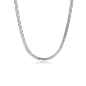 Platte ketting 2mm zilver