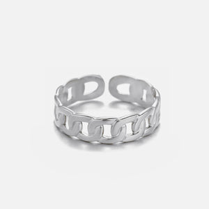 Ring kleine schakels zilver