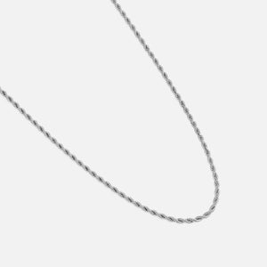 Rope ketting 2mm Zilver