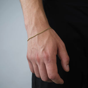 Schakel armband 2mm Goud
