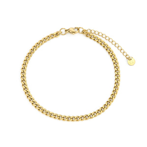 Schakel armband 4mm Goud