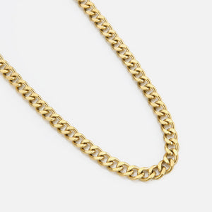 Schakel ketting 8mm Goud
