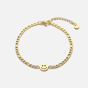 Schakelarmband happy goud