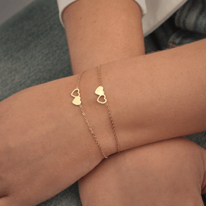 Set armbanden altijd verbonden goud