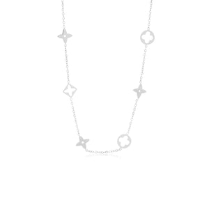 Symbolen ketting zilver