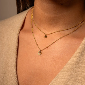 Vriendschapketting open hartje goud