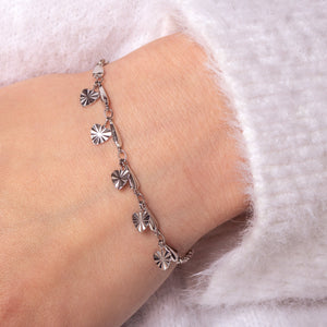 Armband bedeltjes hart zilver