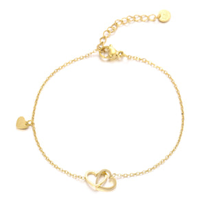 Armband extra love goud