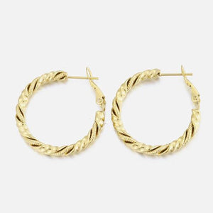 Hoops gedraaid motief goud