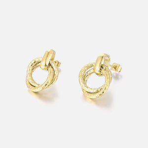 Oorbellen lux krul goud